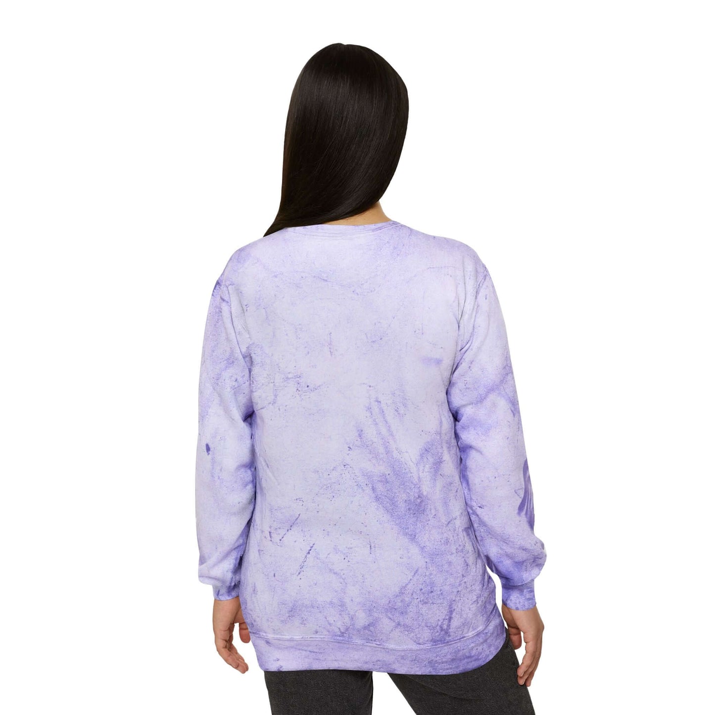 Let Me Go Cat Cozy Crewneck Sweatshirt Tie-Dye style 2