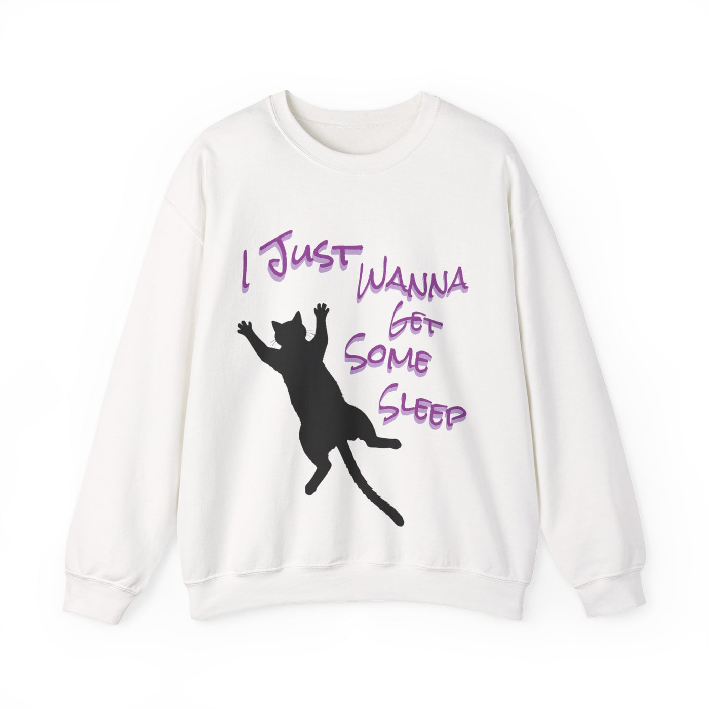 I Just Wanna Get Some Sleep Cat Graphic Unisex Crewneck Sweatshirt