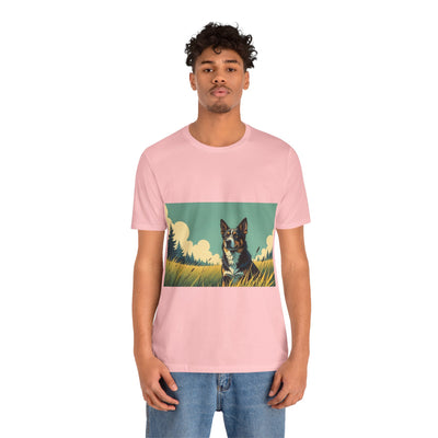 Adorable Dog comic style 3 Unisex Soft Tee| Cute Dog Lover's Shirt, Animal Graphic T-Shirt, Pet Themed Gift, Casual Wear