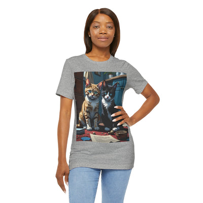 Adorable Cat Lovers Tee style 1- Cute Cat Graphic Tee, Pet Lover Gift, Animal T-Shirt, Birthdays, Cat Enthusiasts, Everyday Wear