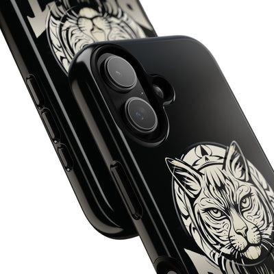 Beast Cat Black Tough Magnetic iPhone 17 / 17 Air / Pro / Pro Max Protective Case support MagSafe