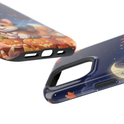 Halloween cute puppy anime style 4 Magnetic Impact-Resistant Phone Case, Cute Dog Design, Pet Owner Gift, Animal Lover Accessory, Birthday Gift for Dog Lovers