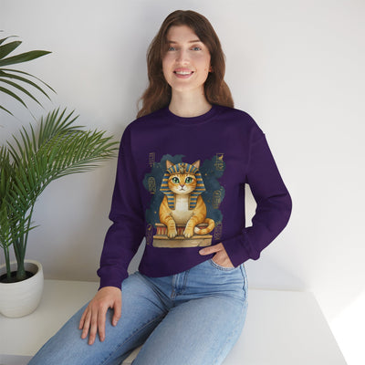 Watercolor painting style 9 Men & Women Cute Cat Pile Crewneck Sweatshirt