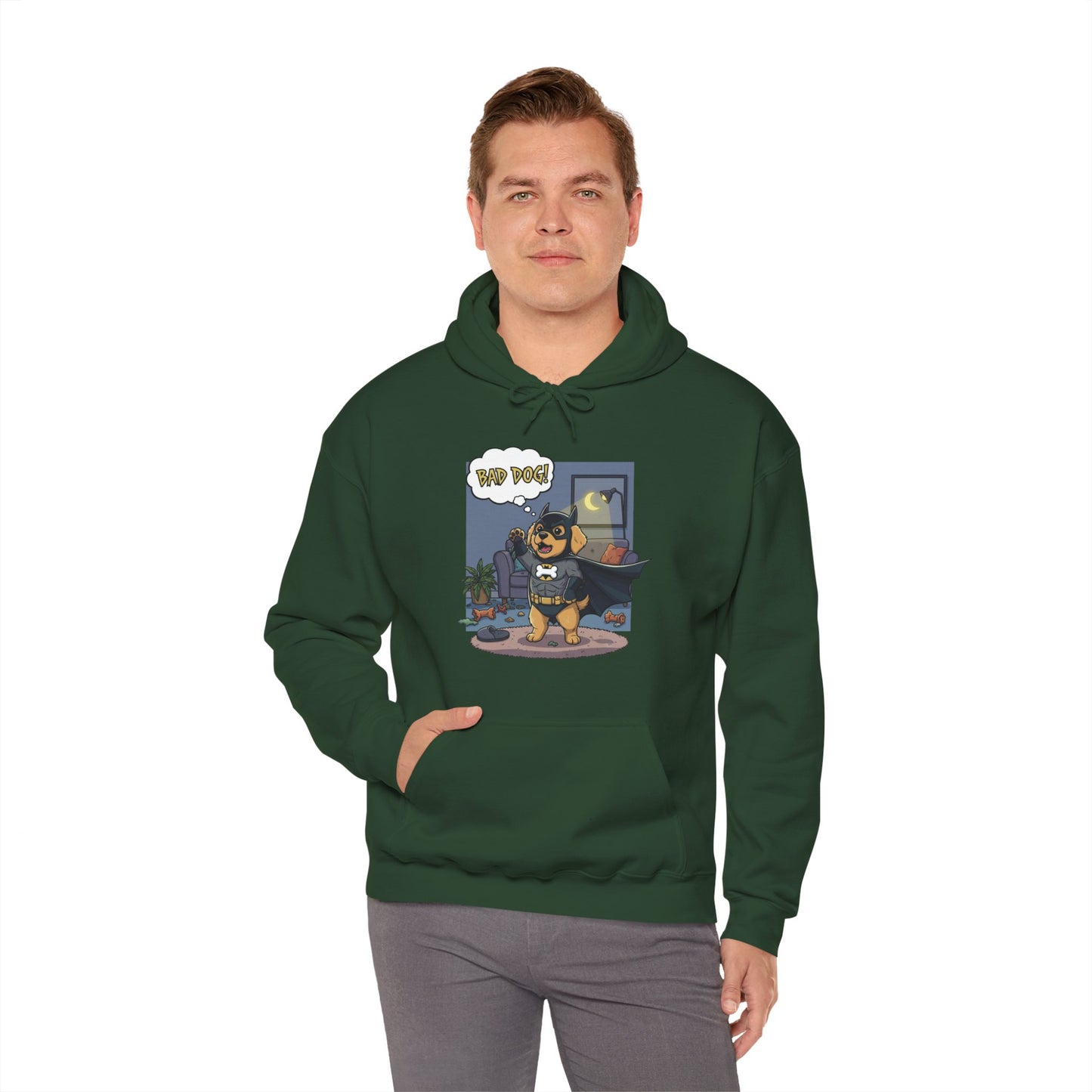 Dog cosplay Batman Funny Design Unisex Hoodie style 1