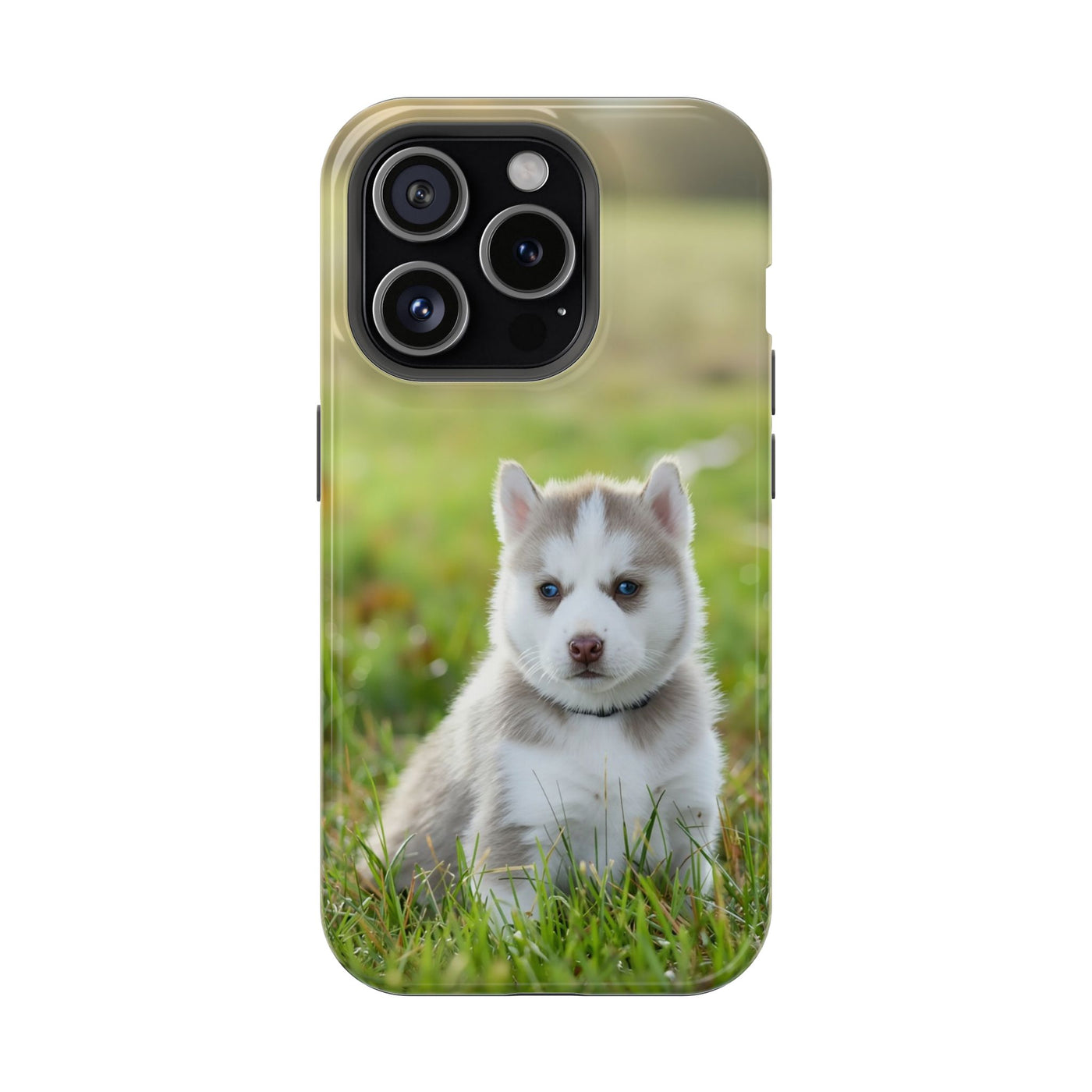 Magnetic Dog Case style 1 for Apple iPhone, Cute Puppy Phone Cover, Impact-Resistant Dog Lover Gift, Pet Protection Case, Animal-Themed Phone Accessory