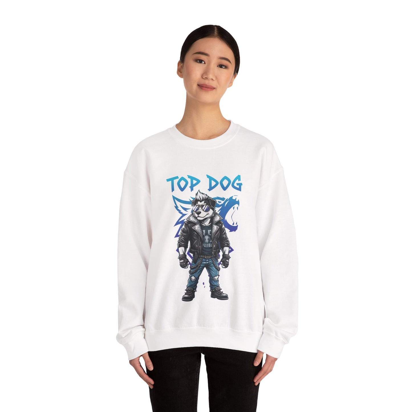 Cool Dog Unisex Heavy Blend Crewneck Sweatshirt style 1