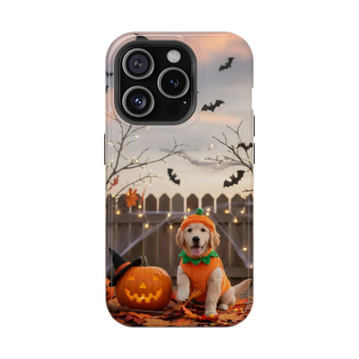 Halloween cute puppy photo style 4 Magnetic Impact-Resistant Phone Case, Cute Dog Design, Pet Owner Gift, Animal Lover Accessory, Birthday Gift for Dog Lovers