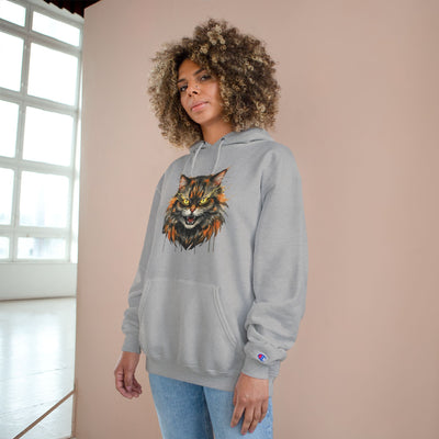 Mad Cat style 1 Men and Women Champion Hoodie