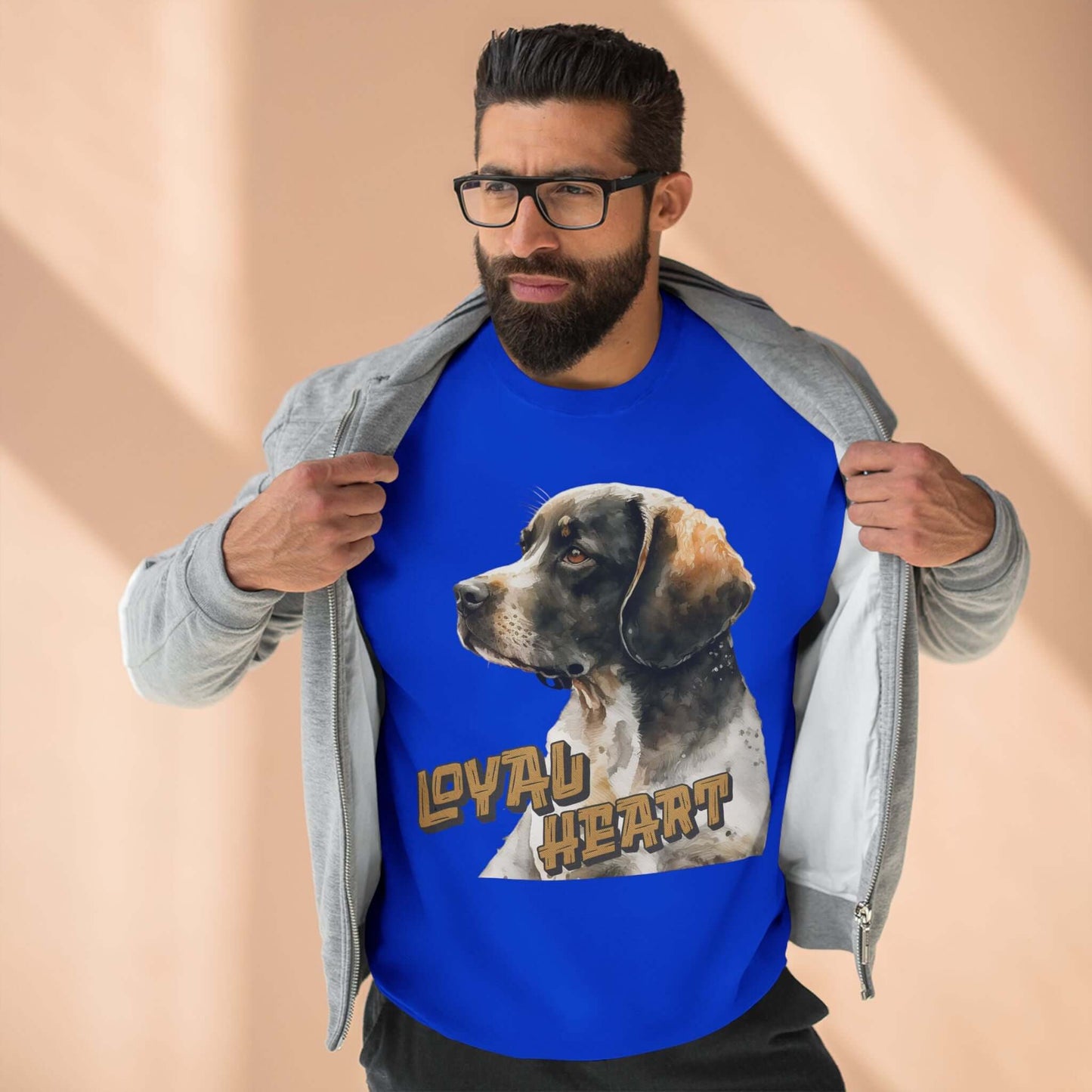 Loyal Heart Dog Lover Unisex Crewneck Sweatshirt style 4