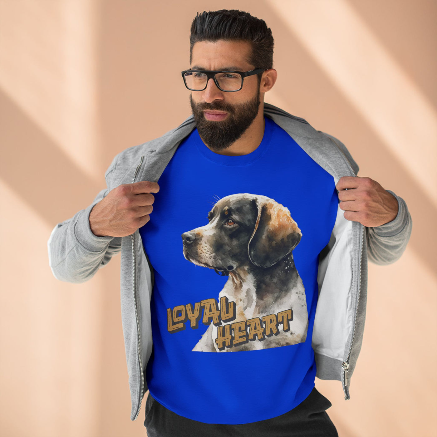 "Loyal Heart" Dog Lover style 4 Unisex Crewneck Sweatshirt