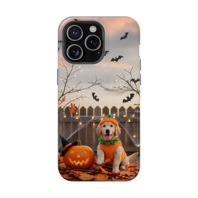 Halloween cute puppy photo style 4 Magnetic Impact-Resistant Phone Case, Cute Dog Design, Pet Owner Gift, Animal Lover Accessory, Birthday Gift for Dog Lovers