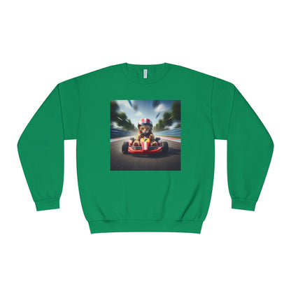 Go Kart Cat Unisex NuBlend Crewneck Sweatshirt style 3