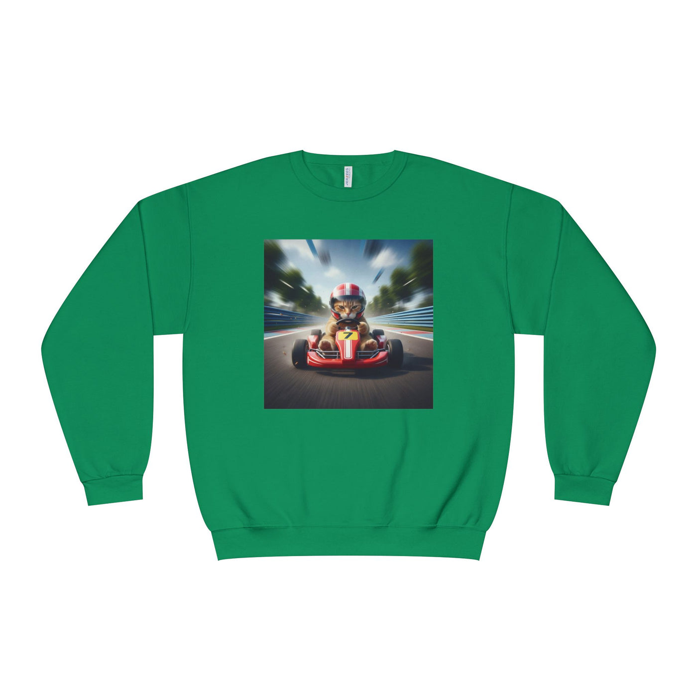 Go Kart Cat style 3 Unisex NuBlend® Crewneck Sweatshirt