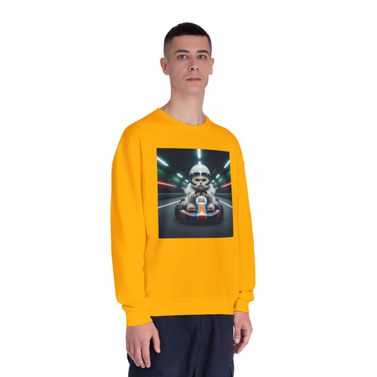 Go Kart Cat Unisex NuBlend Crewneck Sweatshirt style 2