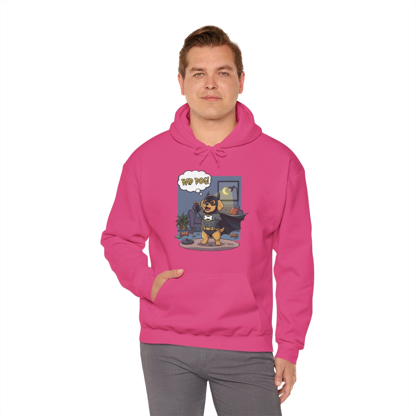 Dog cosplay Batman Funny Design Unisex Hoodie style 1