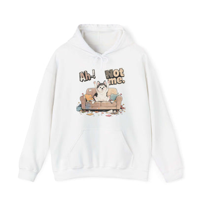 Ah Not Me - Cute Husky Unisex Pullover Hoodie for Dog Lover