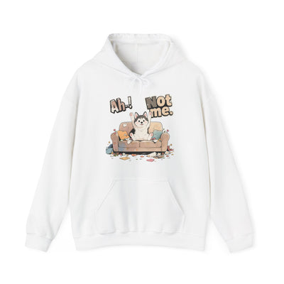 Ah! Not Me. Cute Husky Unisex Pullover Hoodie for Dog Lover