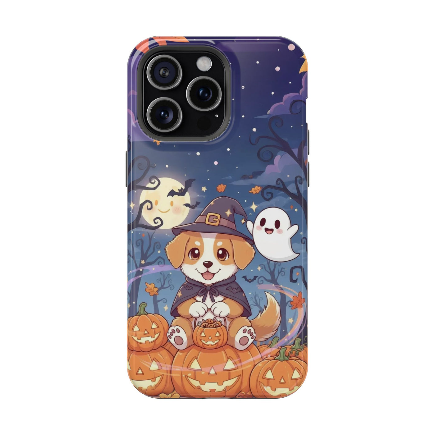 Halloween cute puppy anime style 3 Magnetic Impact-Resistant Phone Case, Cute Dog Design, Pet Owner Gift, Animal Lover Accessory, Birthday Gift for Dog Lovers