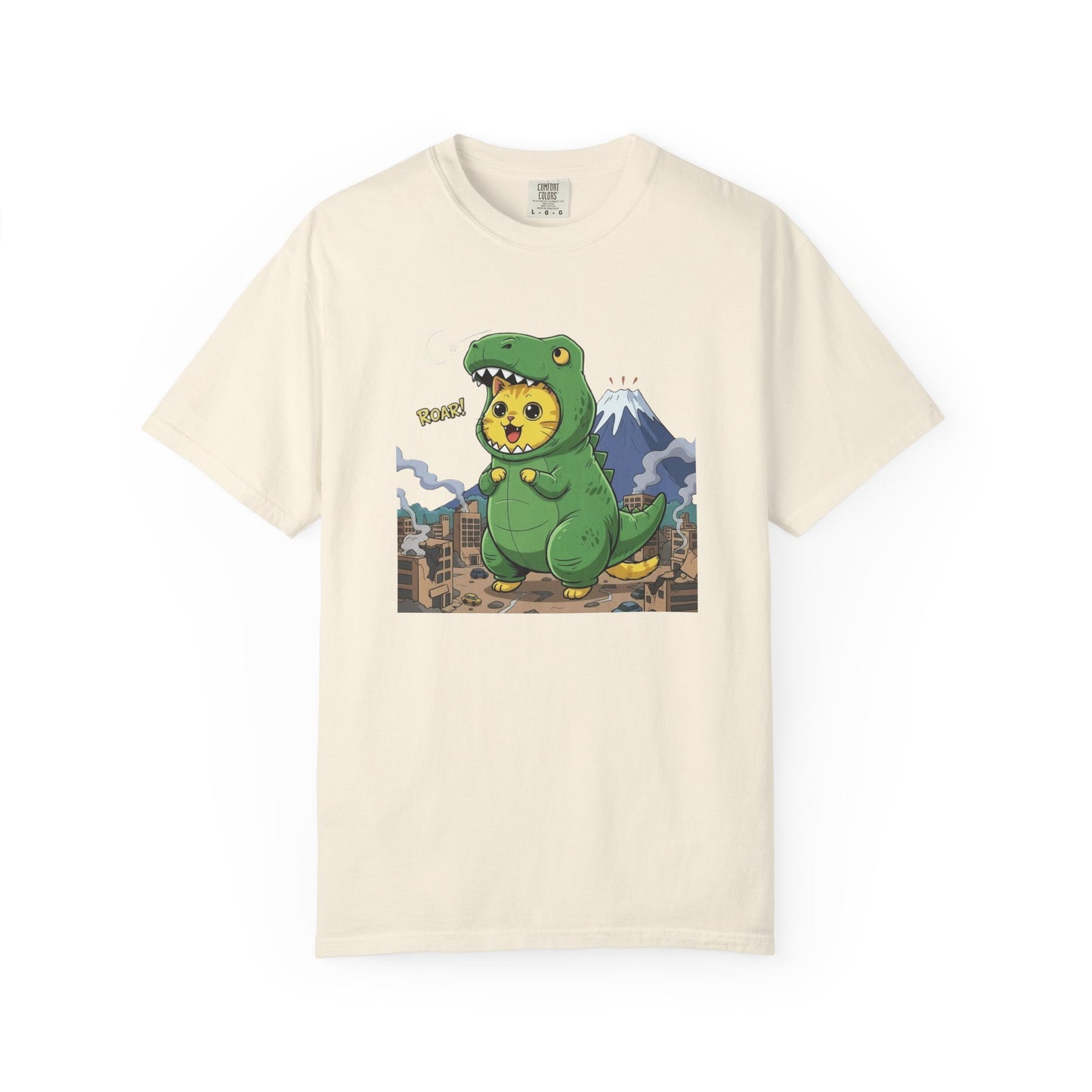 Cat cosplay Godzilla Funny Design Unisex T-Shirt style 1