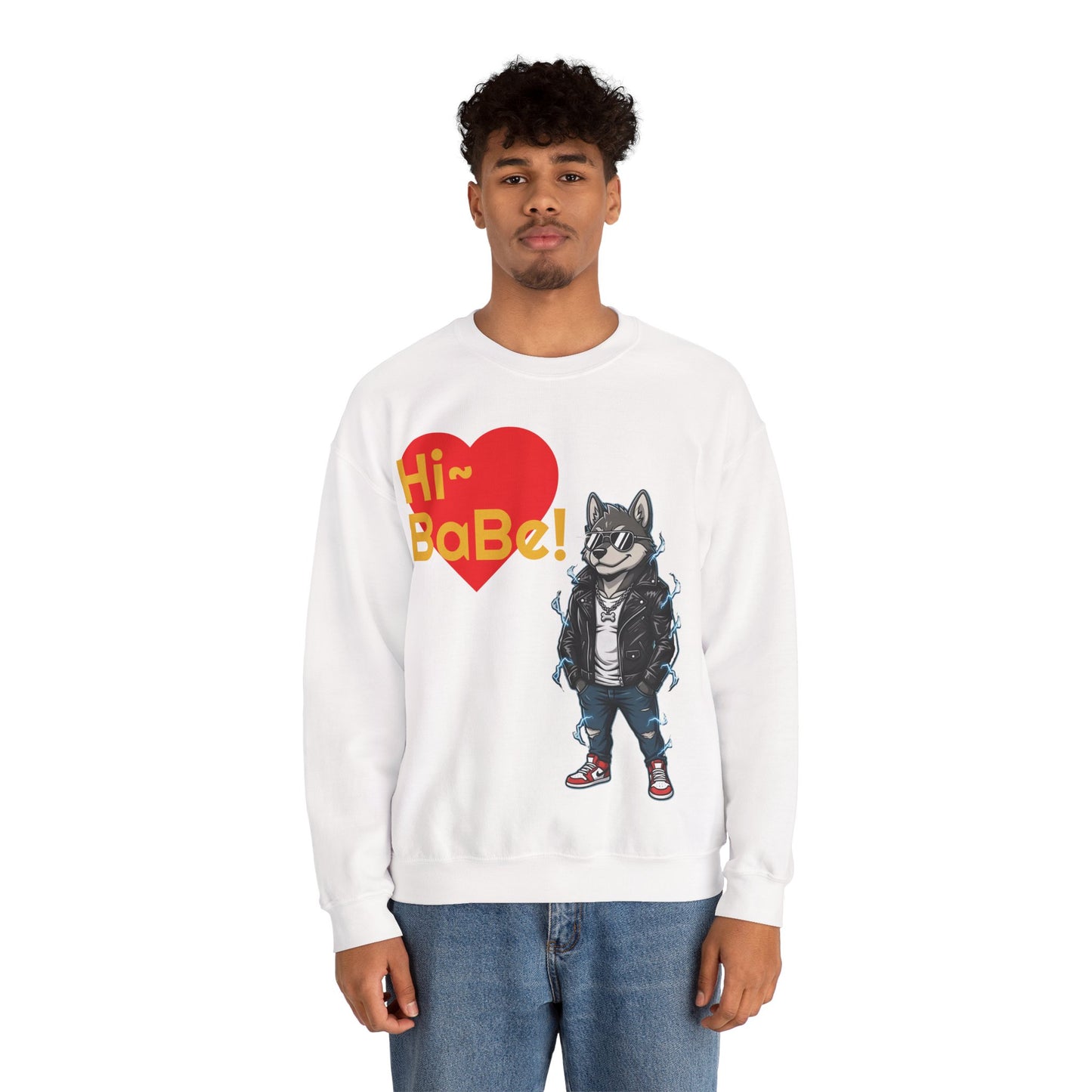 Cool Dog Unisex Heavy Blend Crewneck Sweatshirt style 3