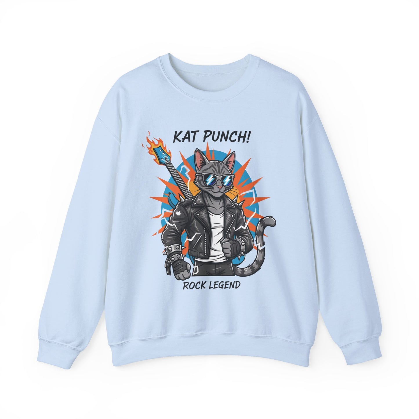 Cool Cat Unisex Heavy Blend Crewneck Sweatshirt style 1