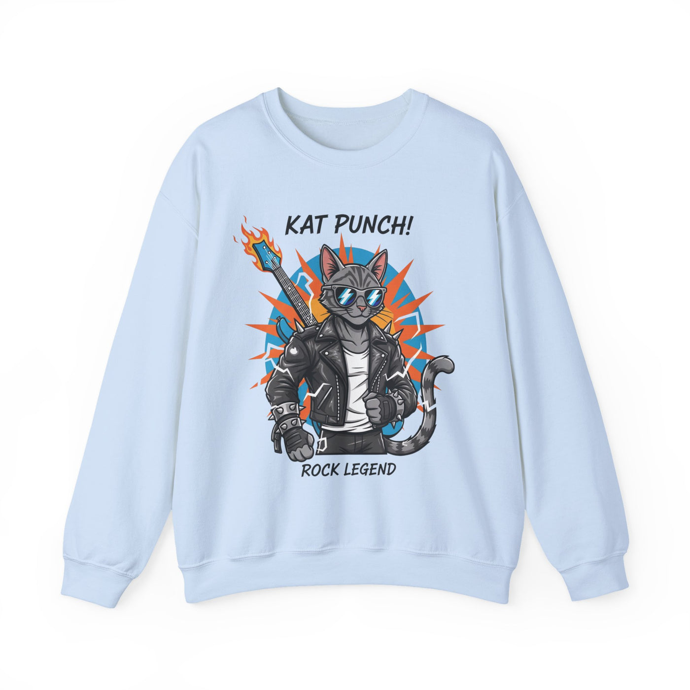 Cool Cat style 1 Unisex Crewneck Sweatshirt | Cozy Gift for Cat Lovers, Casual Wear, Unique Graphic Sweatshirt, Birthday Gift, Everyday Style