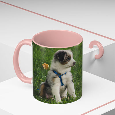 Dog Print Accent Coffee Mug - Dog Lover Gift, Cute Pet Mug, Animal Print Cup, Coffee Tea Mug, Unique Dog Themed Gift