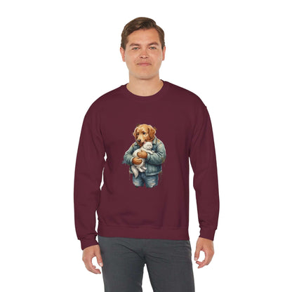 Watercolor Dog painting Unisex Crewneck Sweatshirt style 6