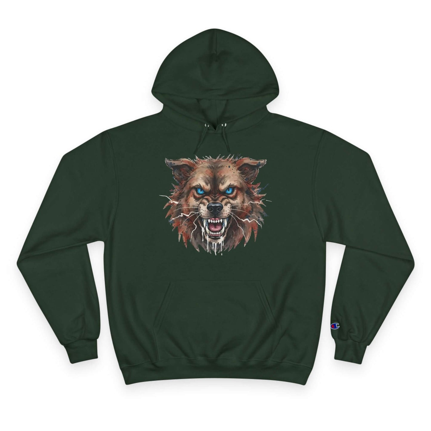 Angry Dog Men and Women Champion Hoodie style 3