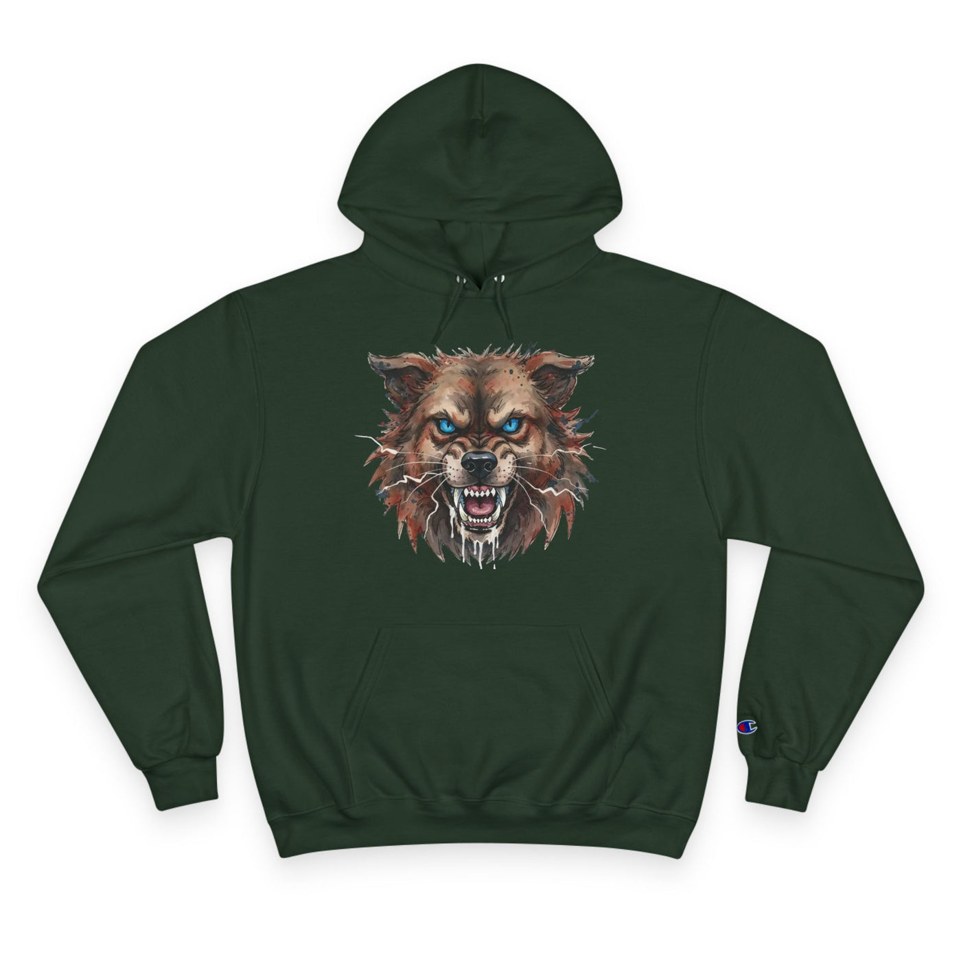 Angry Dog style 3 Men and Women Champion Hoodie