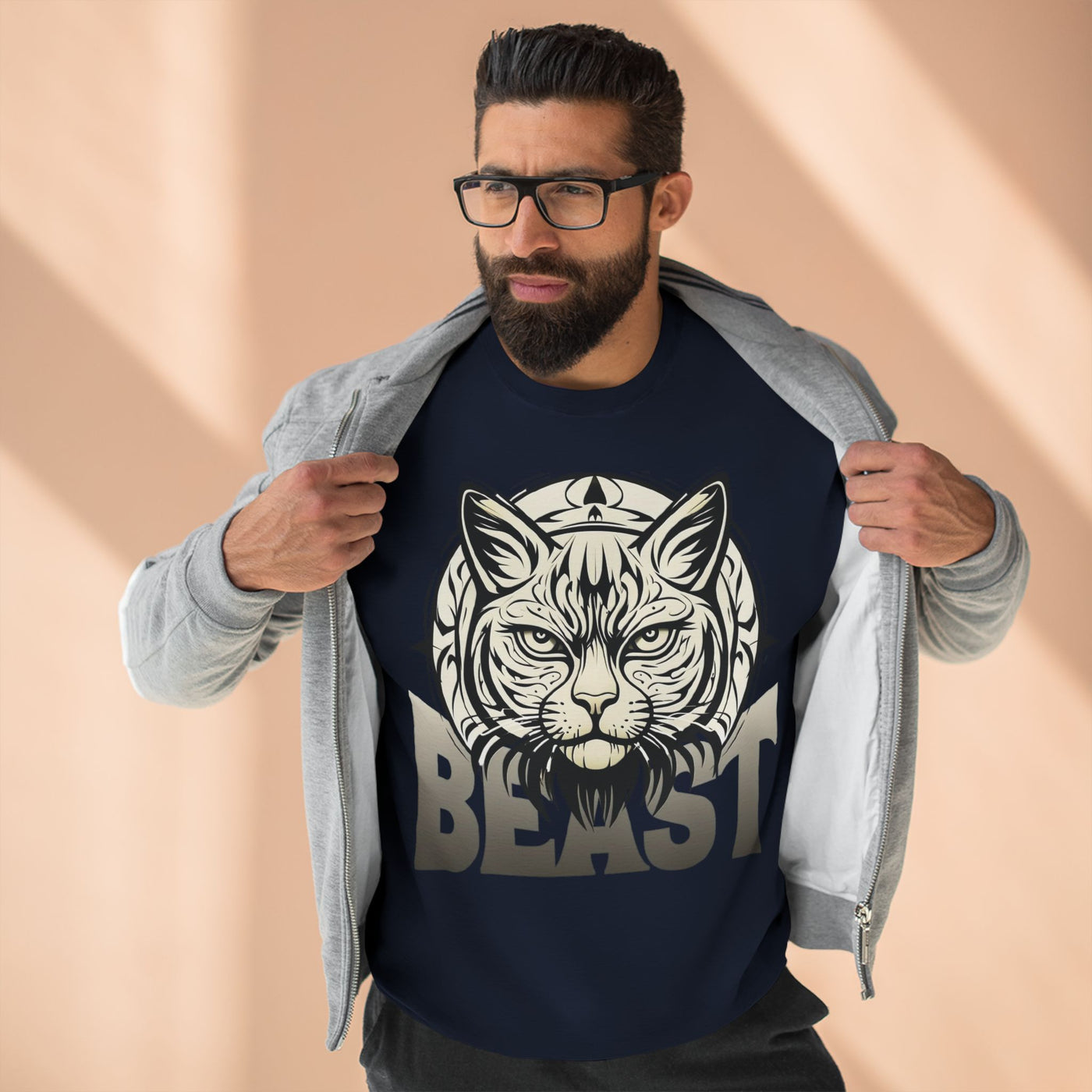 "Beast" Cat Lover style 2 Unisex Crewneck Sweatshirt