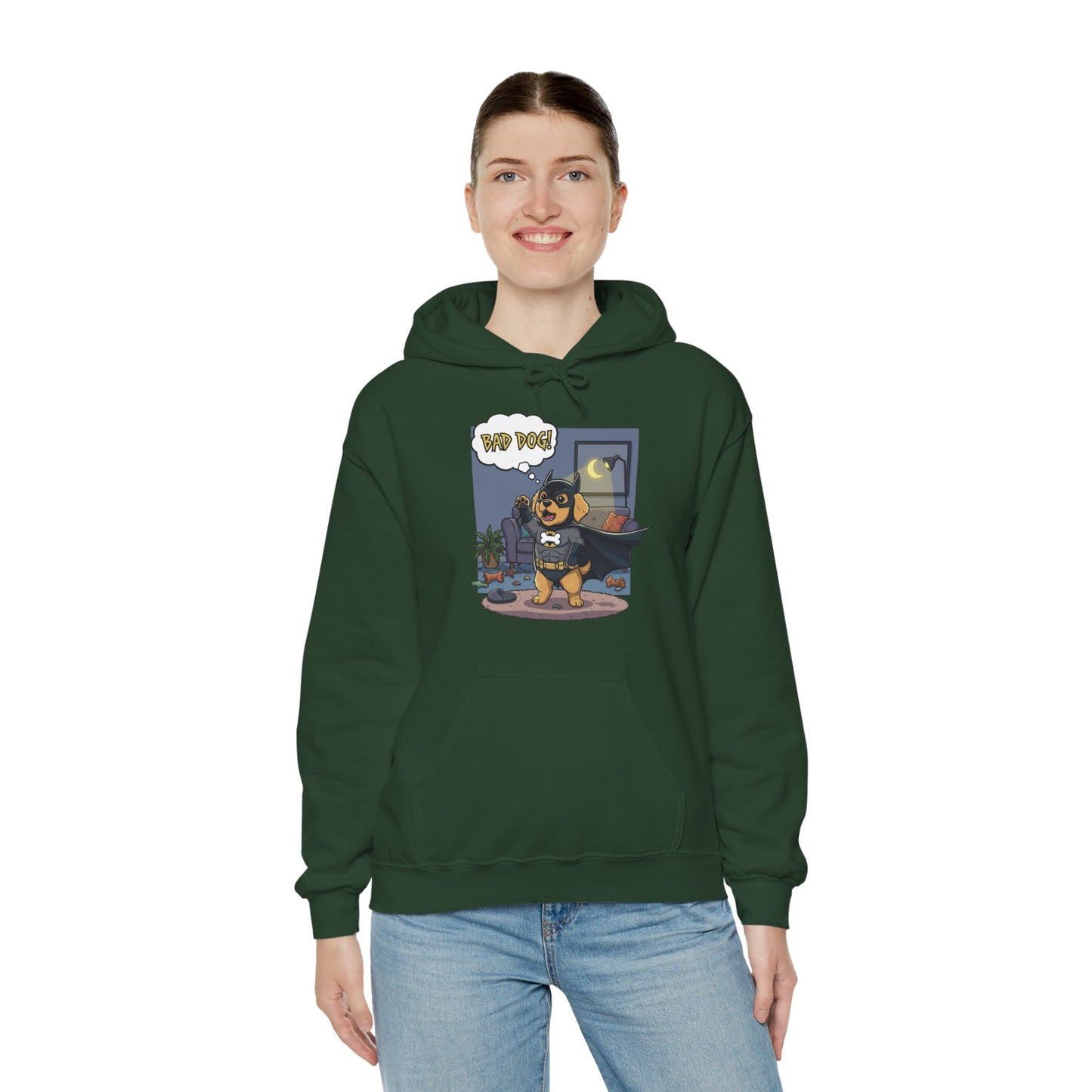 Dog cosplay Batman Funny Design Unisex Hoodie style 1
