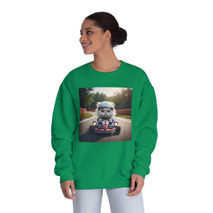 Go Kart Cat Unisex NuBlend Crewneck Sweatshirt style 1