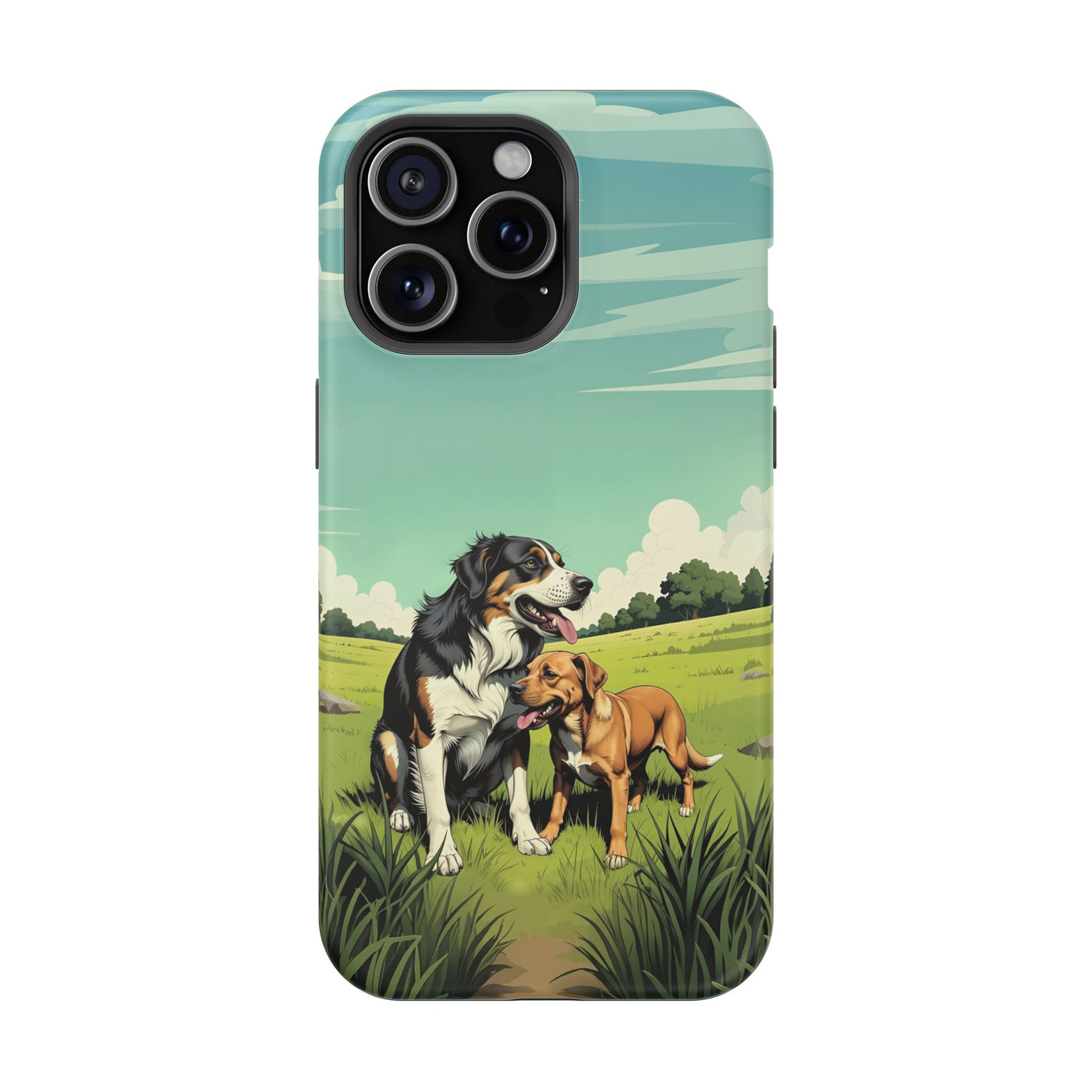 Dog Lovers' Magnetic Impact-Resistant Phone Case comic style 3, Cute Dog Design, Pet Owner Gift, Animal Lover Accessory, Birthday Gift for Dog Lovers