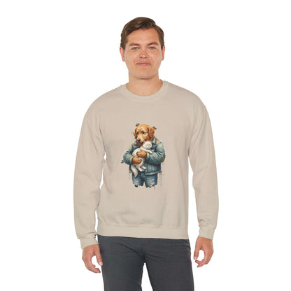 Watercolor Dog painting Unisex Crewneck Sweatshirt style 6