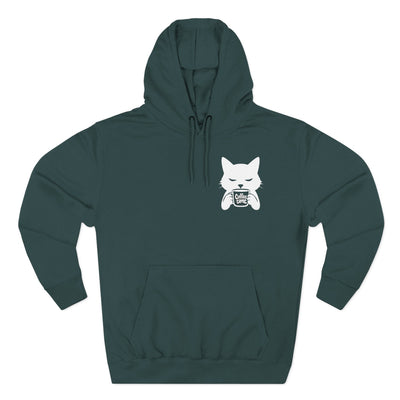 Cat Coffee Time Graphic Unisex Fleece Hoodie
