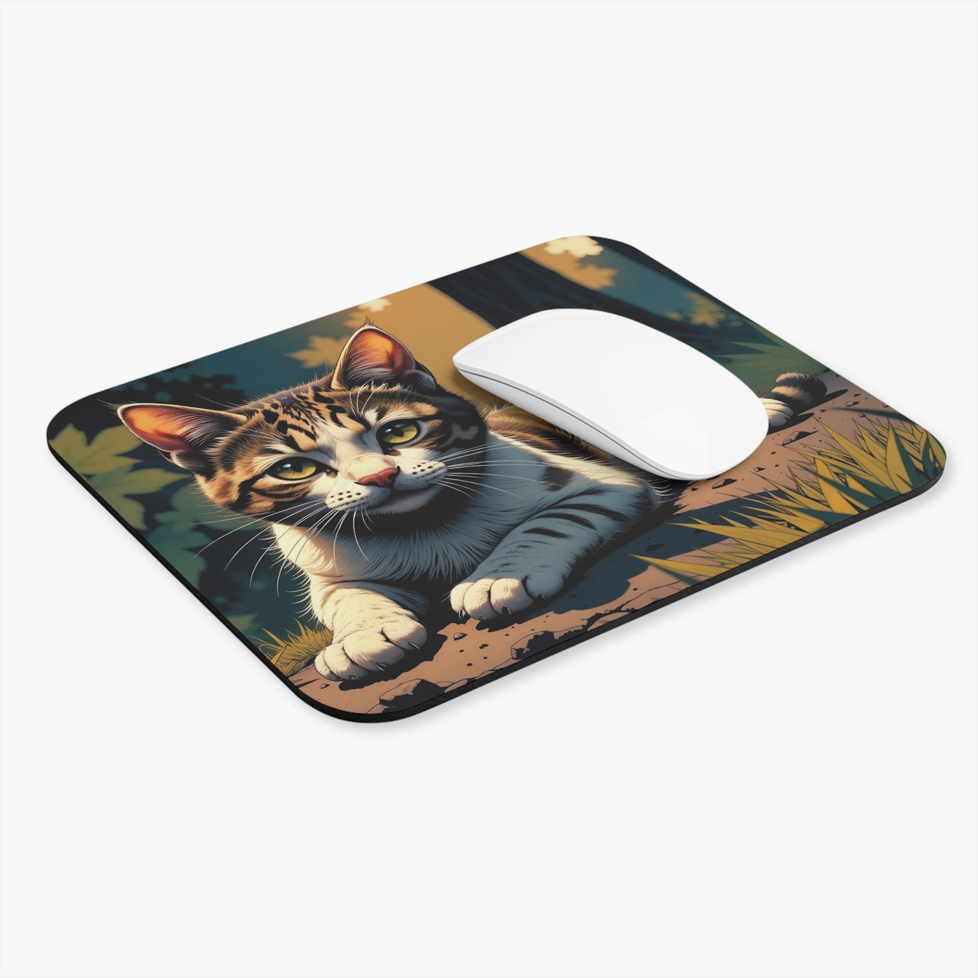 Cozy Cat Mouse Pad style 1 | Adorable Kitty Design, Desk Decor, Gift for Cat Lovers, Office Accessory, Pet-Themed Gift, Animal Lover Merchandise