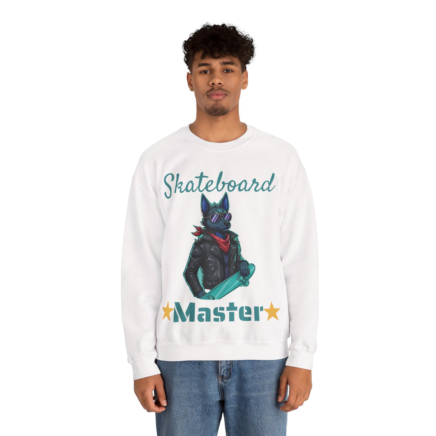 Cool Dog style 4 Unisex Crewneck Sweatshirt | Cozy Gift for Dog Lovers, Casual Wear, Unique Graphic Sweatshirt, Birthday Gift, Everyday Style
