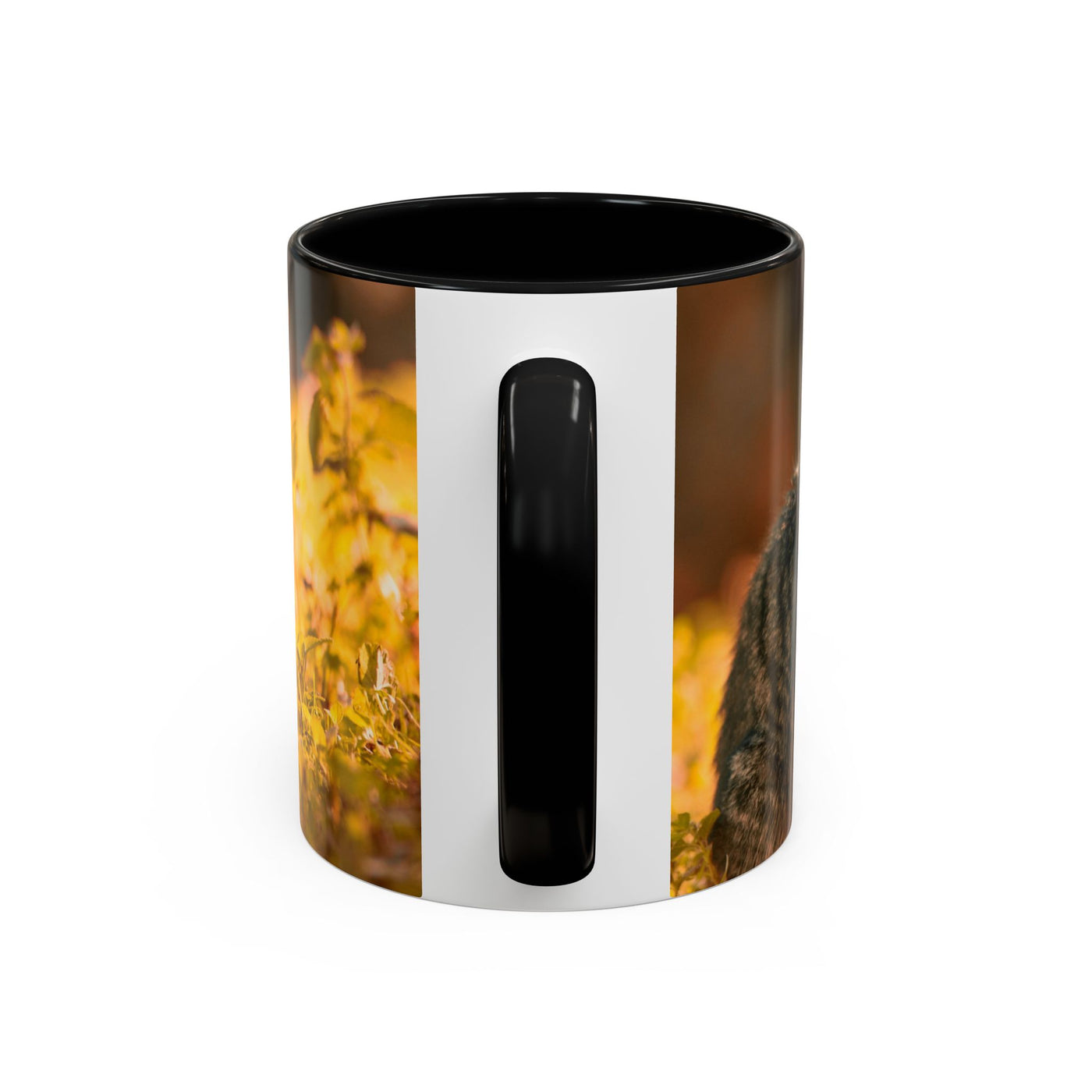 Golden Autumn Cat Coffee Mug - Cute Cat Mug, Nature Lover Gift, Cozy Kitchen Decor, Fall Drinkware, Cat Lover Gift