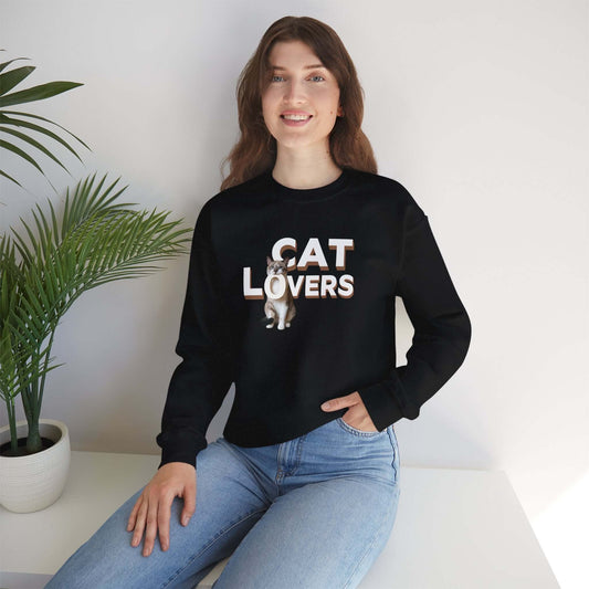 Cat Lovers Cute Kitten Unisex Crewneck Sweatshirt