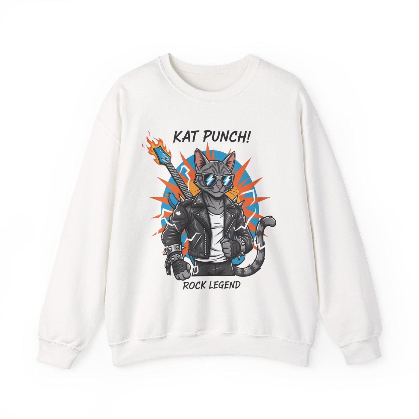 Cool Cat style 1 Unisex Crewneck Sweatshirt | Cozy Gift for Cat Lovers, Casual Wear, Unique Graphic Sweatshirt, Birthday Gift, Everyday Style