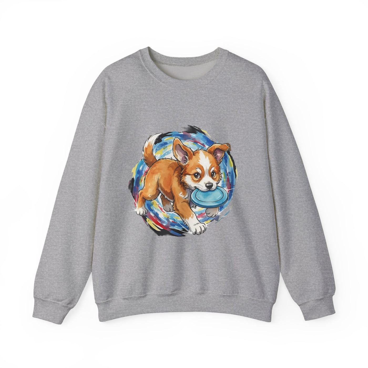 Watercolor painting style 7 Men & Women Cute Cat Pile Crewneck Sweatshirt