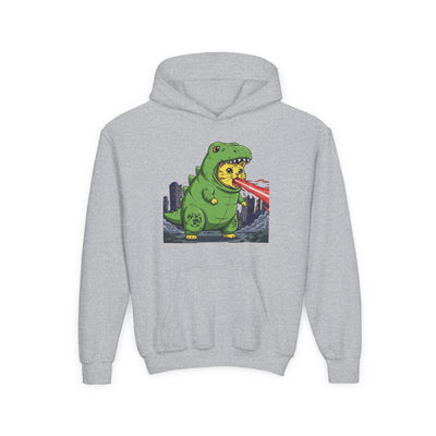 Cat cosplay Godzilla style 4 Unisex Kids Hoodie - Fun & Cozy Heavy Blend Sweatshirt with Cute Design