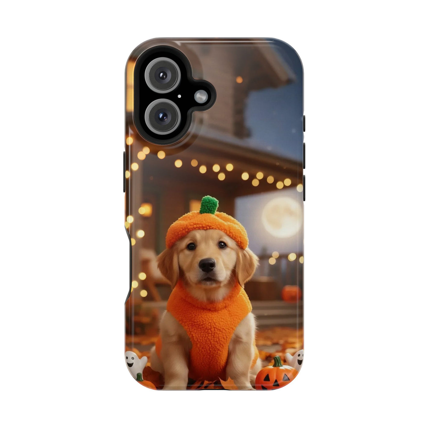 Halloween cute puppy photo style 3 Magnetic Impact-Resistant Phone Case, Cute Dog Design, Pet Owner Gift, Animal Lover Accessory, Birthday Gift for Dog Lovers