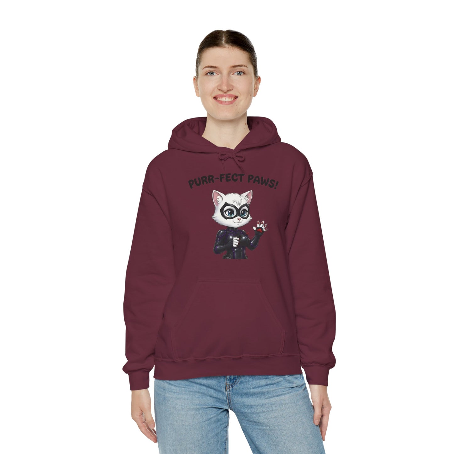 Cat cosplay Cat Woman Funny Design Unisex Hoodie style 1