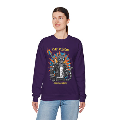 Cool Cat Unisex Heavy Blend Crewneck Sweatshirt style 1