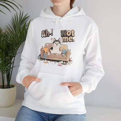 Ah! Not Me. Cute Husky Unisex Pullover Hoodie for Dog Lover