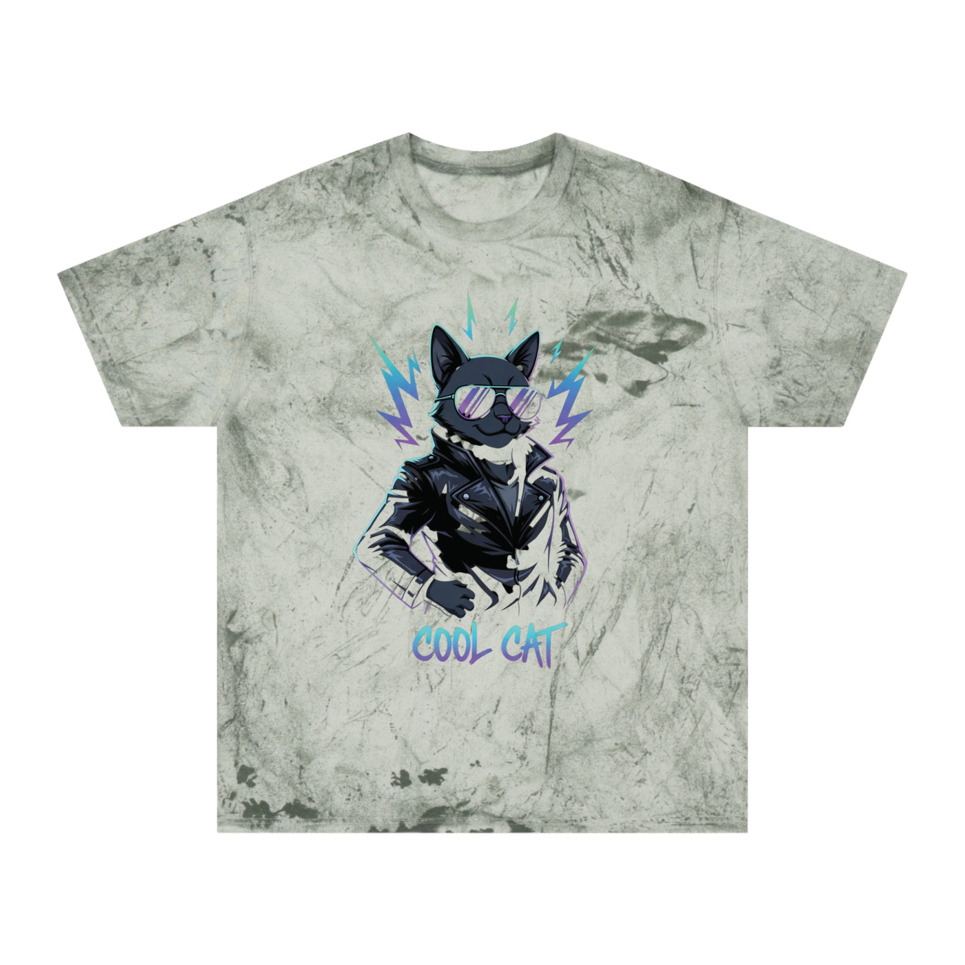 Colorful Cool Cat Unisex T-Shirt - Vibrant Graphic Tee, Gift for Cat Lovers, Casual Wear, Streetwear, Unique Style