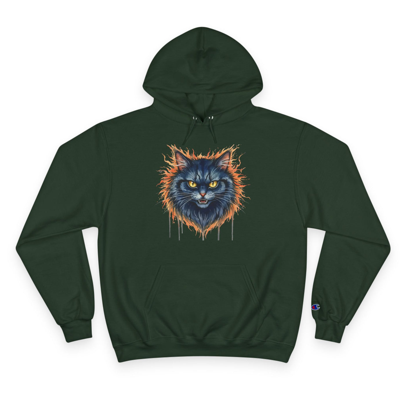 Mad Cat style 2 Men and Women Champion Hoodie