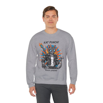 Cool Cat style 1 Unisex Crewneck Sweatshirt | Cozy Gift for Cat Lovers, Casual Wear, Unique Graphic Sweatshirt, Birthday Gift, Everyday Style